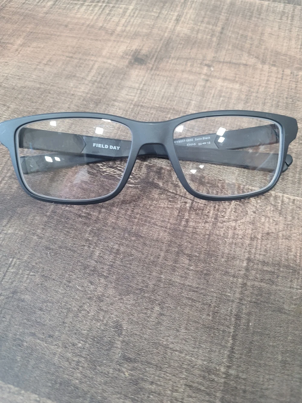 OAKLEY FIELD DAY Matte Black Rectangular Glasses